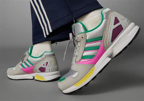 adidas zx pink grau grün